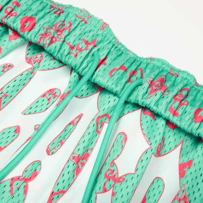 Mint Monogram Shorts