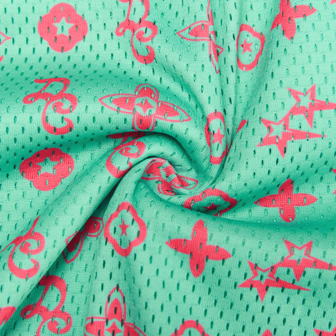 Mint Monogram Shorts