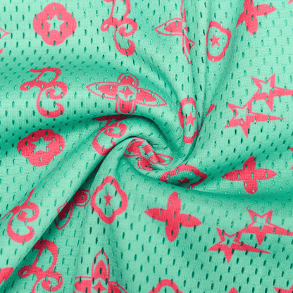 Mint Monogram Shorts