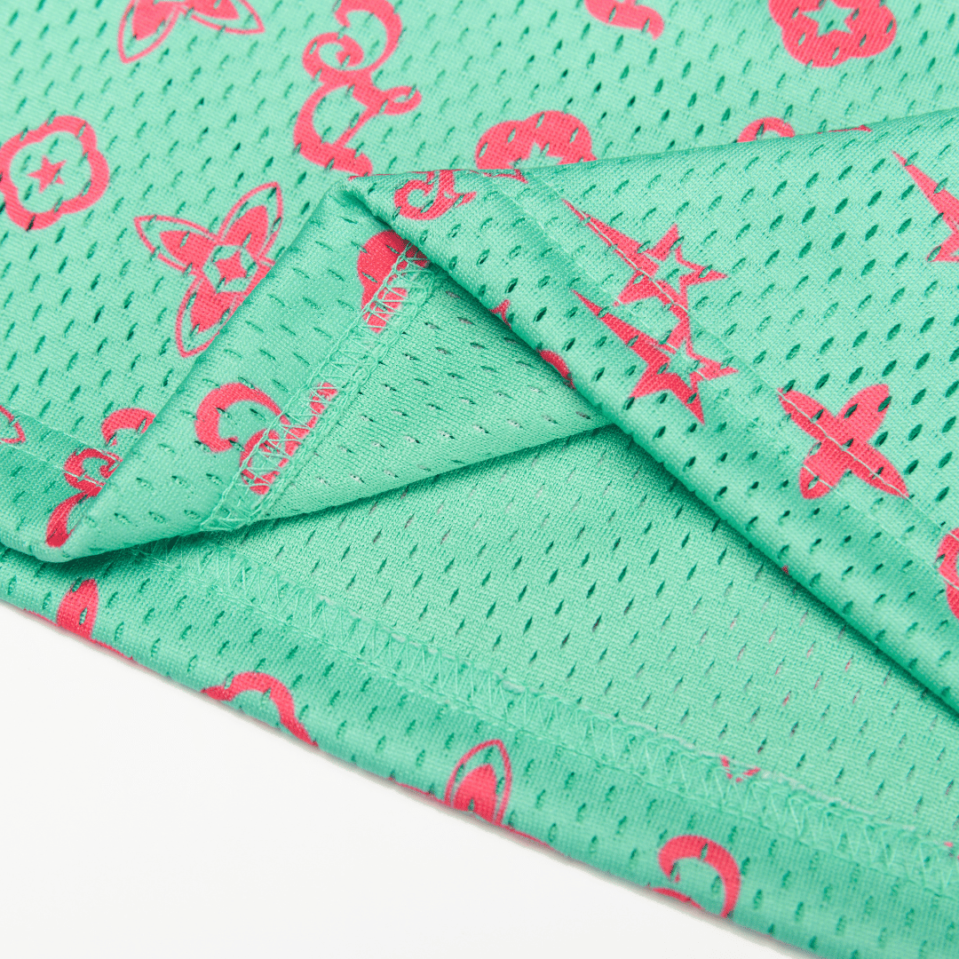 Mint Monogram Shorts
