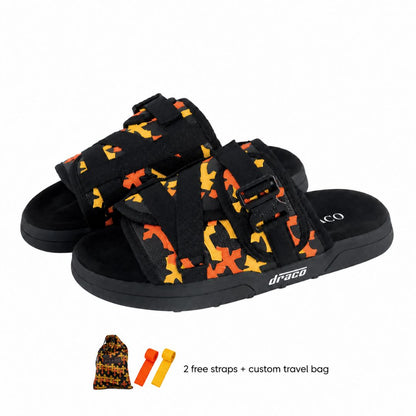 Orange Cross Patch Dracoslides