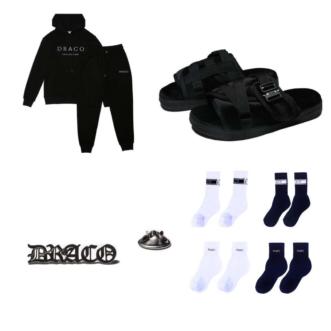 Draco Collection Sweatsuit Bundle - Black – Dracoslides