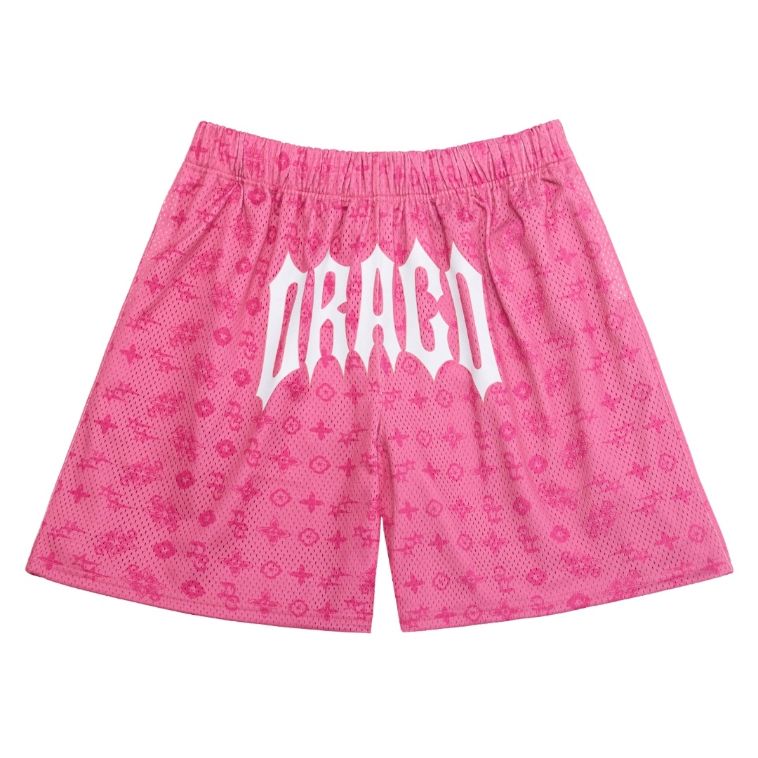 Pink Monogram Shorts