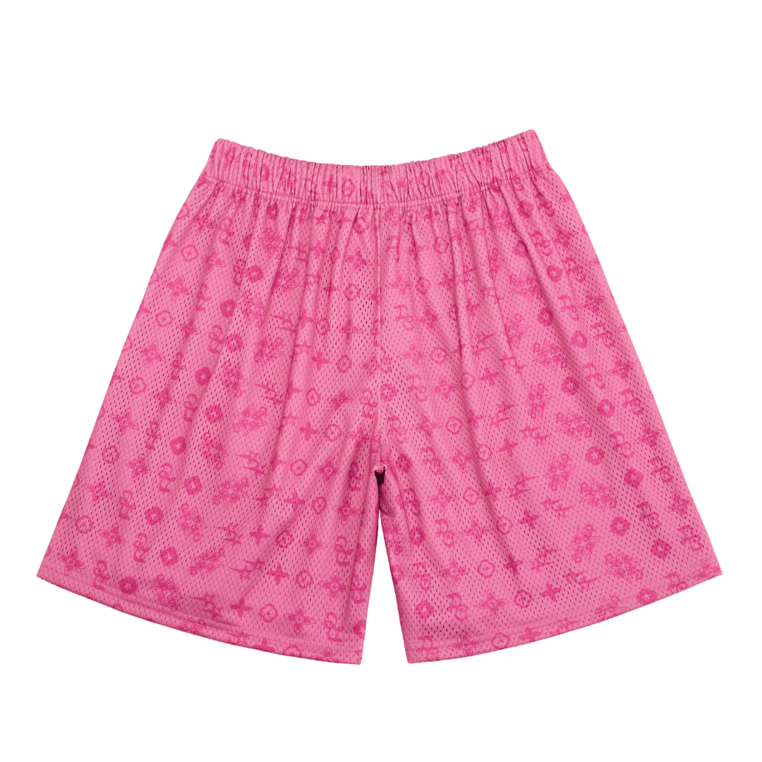 Pink Monogram Shorts