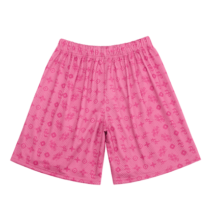 Pink Monogram Shorts