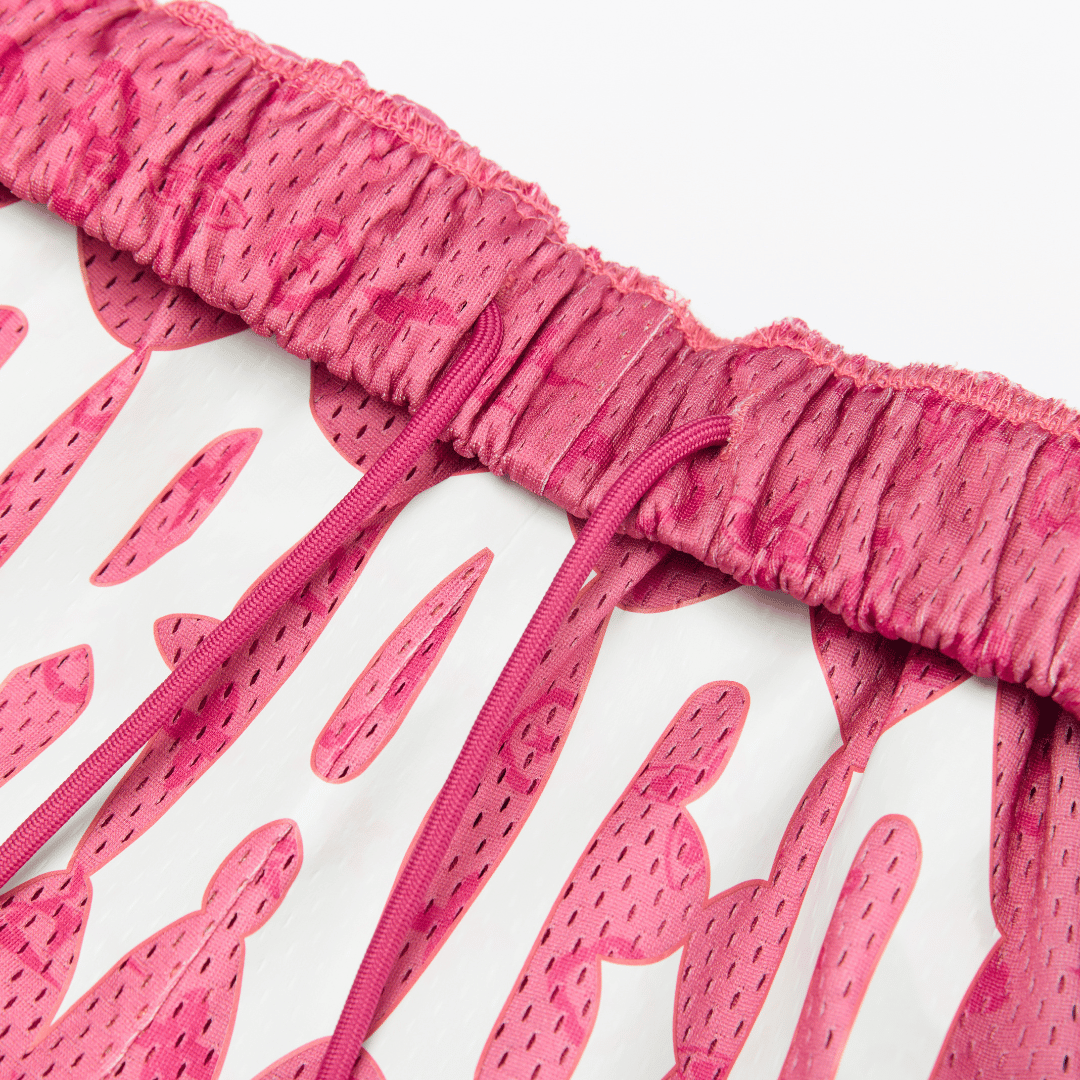 Pink Monogram Shorts