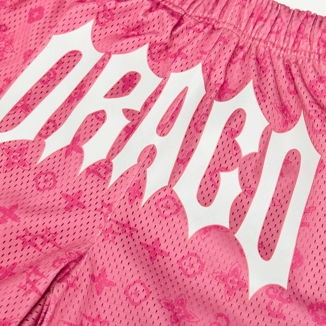 Pink Monogram Shorts