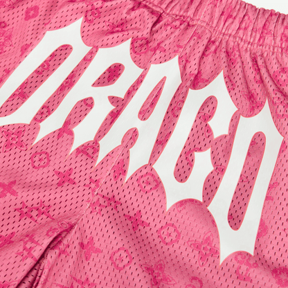 Pink Monogram Shorts