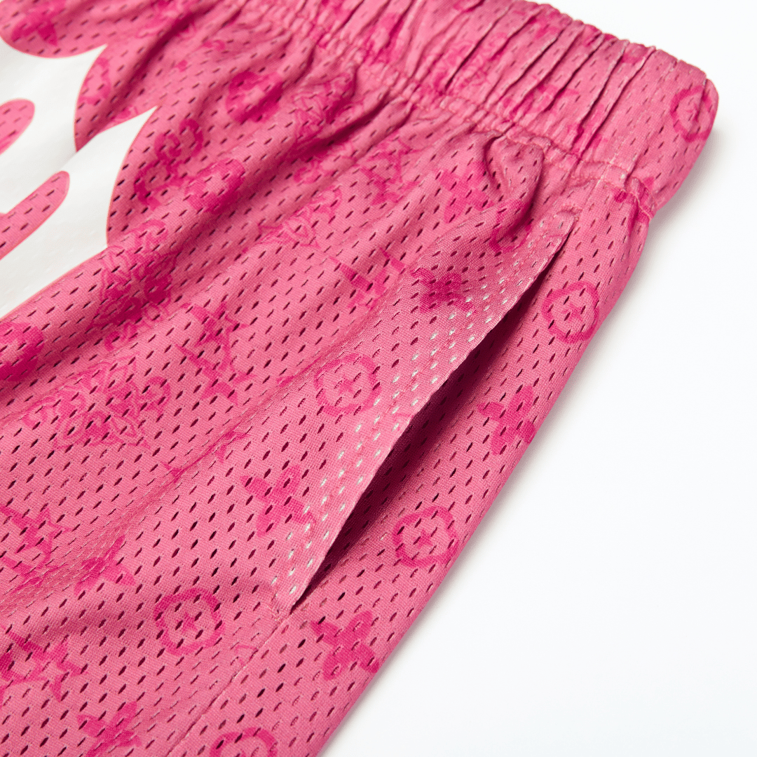 Pink Monogram Shorts