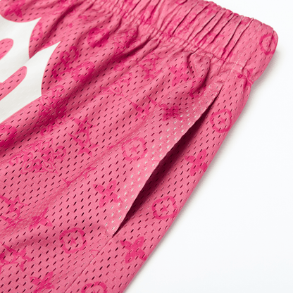 Pink Monogram Shorts