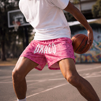 Pink Monogram Shorts