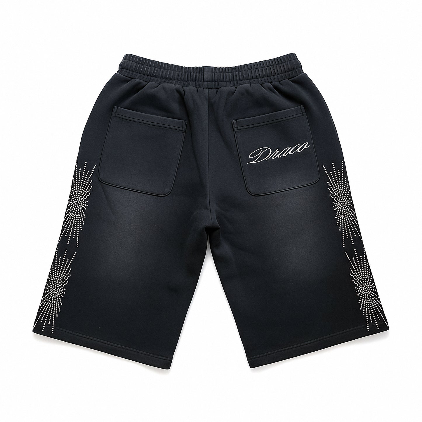 Draco Rhinestone Sweat Shorts