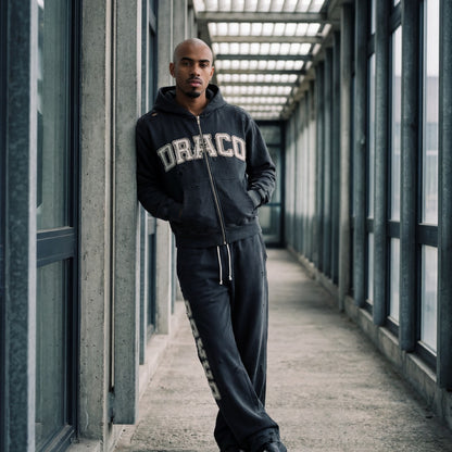 Draco Black Distressed Pants