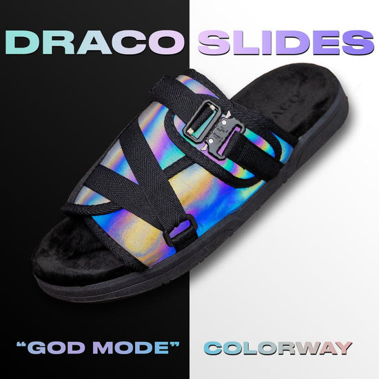 DracoSlides Comfortable Luxurious Slides For Men & Women Iridescent