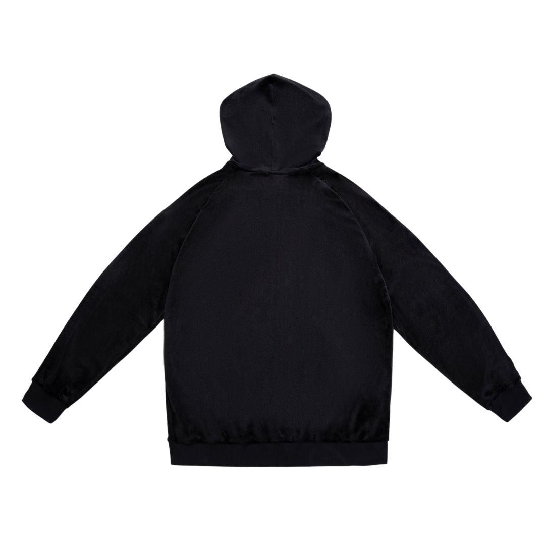 Draco Velour Tracksuit - Black